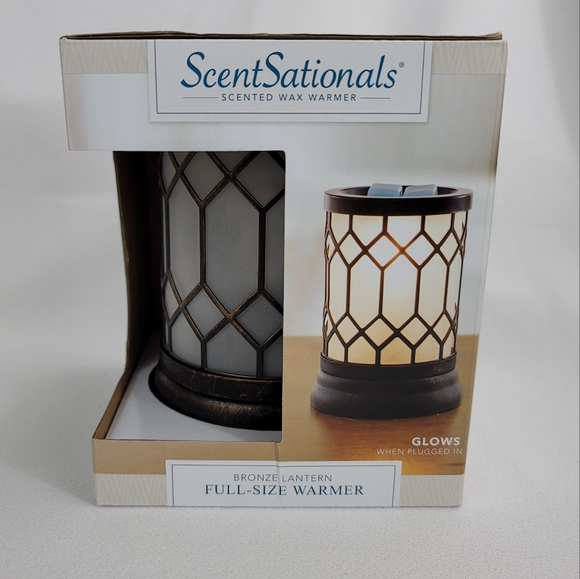 ScentSationals Bronze Lantern Full-Size Warmer And Limited Edition Wax Cubes - Picture 4 of 13